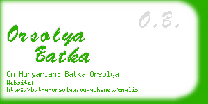 orsolya batka business card